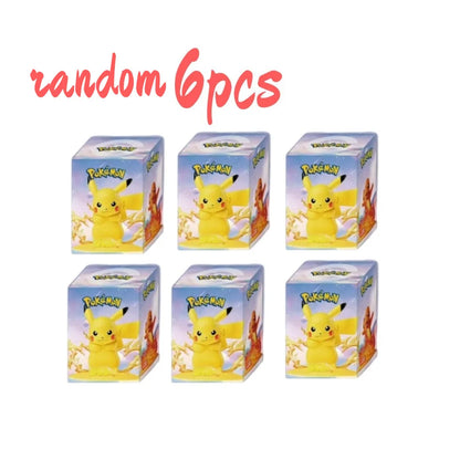 12 style Pok é mon Doll Pikachu Blind Box Anime Models Desktop Decorations Action Figure Collection Pok é mon Toys Birthday Gift