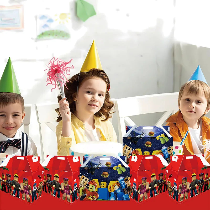 Robot Game Party Favor Gift Boxes 🎮🤖