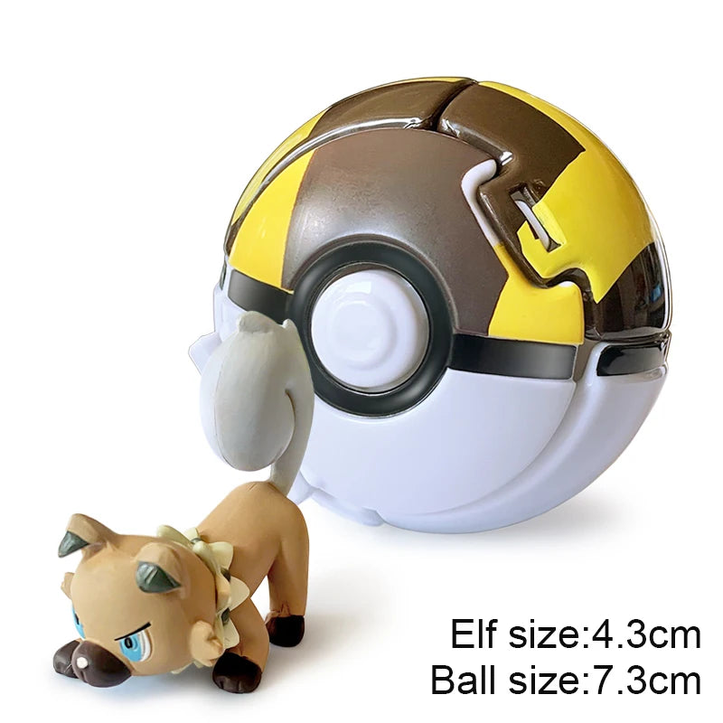 25 Styles Pokeball Figure Anime Figure Pokemon Elf Ball Toy Action Model Pikachu Mewtwo Charmander Kids Birthday Gifts Toys