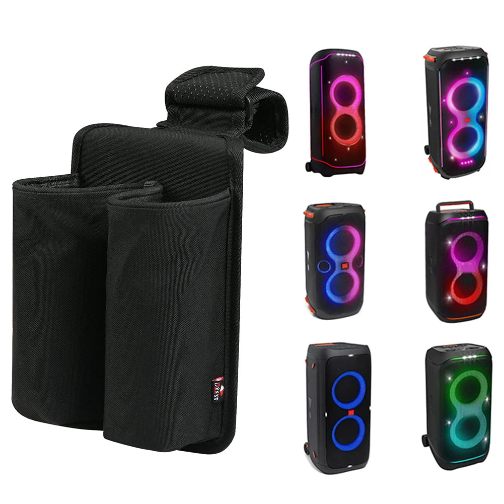 Mic Hanger Storage Holder Mic Organizer Bag Microphone Carrying Case for JBL PartyBox 110/120 Wireless Microphone