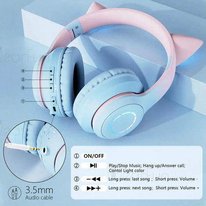 Pink Cat Headphones