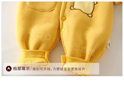 New Cute Cartoon Pokemon Pikachu Baby Pyjamsa Newborn Winter Long-Sleeved Kids Rompers Clothing Babies Toddler'S Clothes  Onesie
