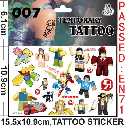 Hot Roblox Party Favors Gifts Slap Bracelets Stickers Goodie Bag Fillers Supplies Children's Birthday Souvenirs Decoration Toys
