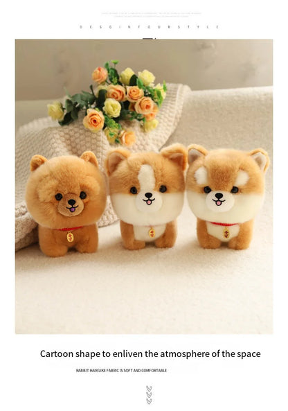 Birthday Gift Cute Puppy Doll Plush Toy Husky Doll Corgi Doll Simulation Animal Plush Doll Children Toy Gift
