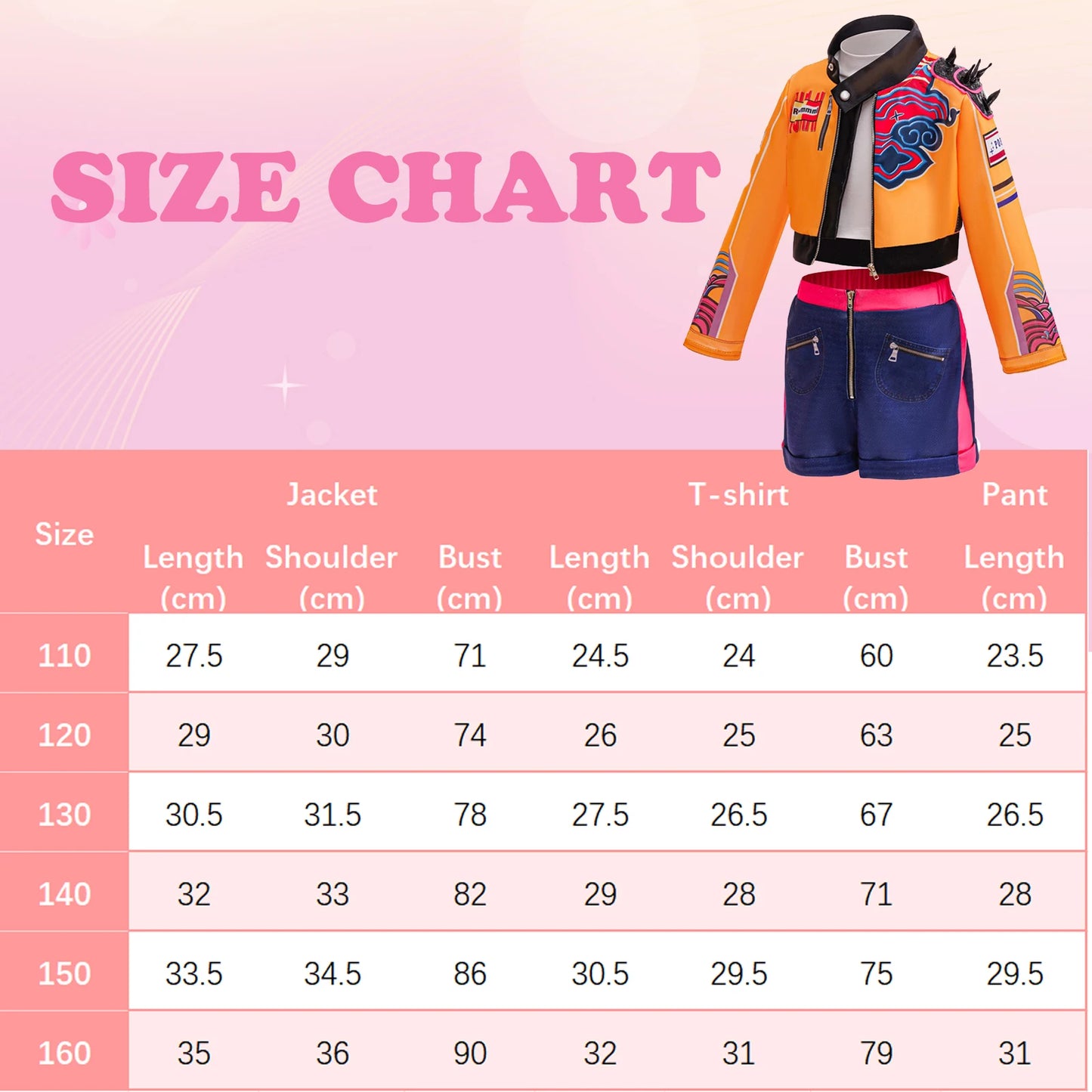 rumi costume kids kpop Singer Cosplay Girls Dress for Birthday Party Halloween Carnival