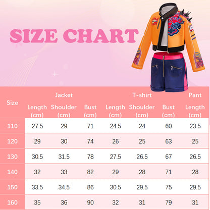rumi costume kids kpop Singer Cosplay Girls Dress for Birthday Party Halloween Carnival