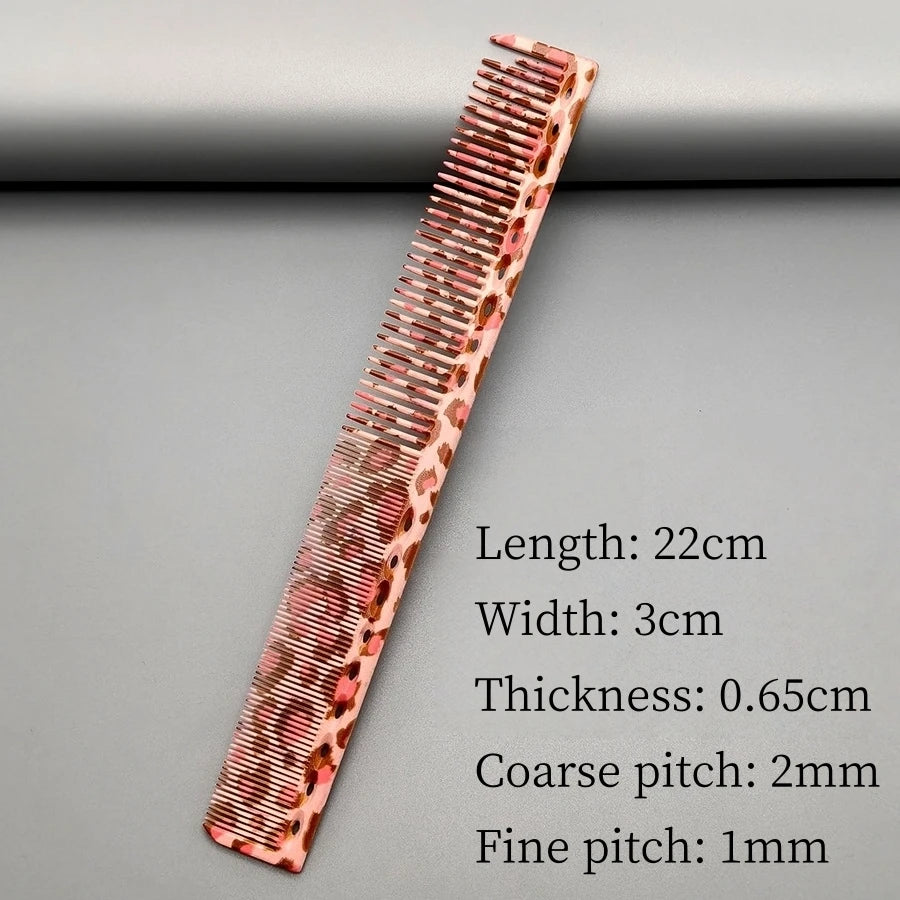Hair Cutting Comb With Scale Cyan Yellow Ruler Haircut Combs Barber Shop Hairdressing Hairbrush Salon Styling Tools Y0521