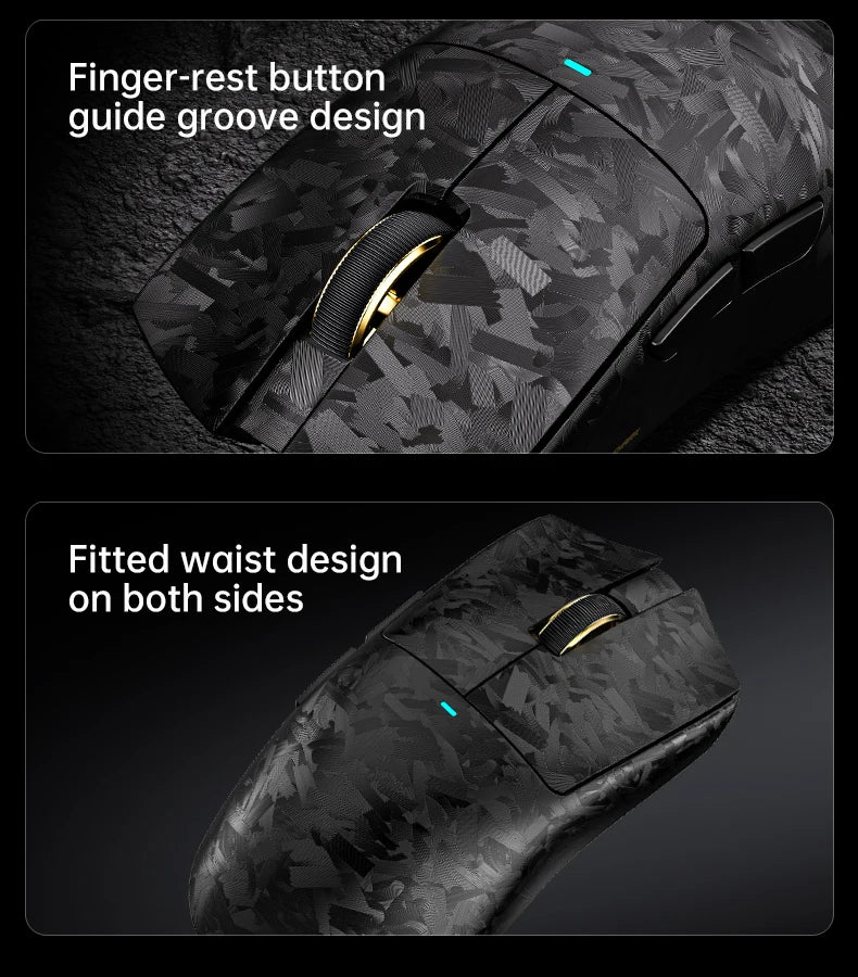Attack Shark X11 Ultra 59g Superlight Wireless 8K Gaming Mouse Carbon Fiber Nano-Metal Ice Coating PAW3950MAX