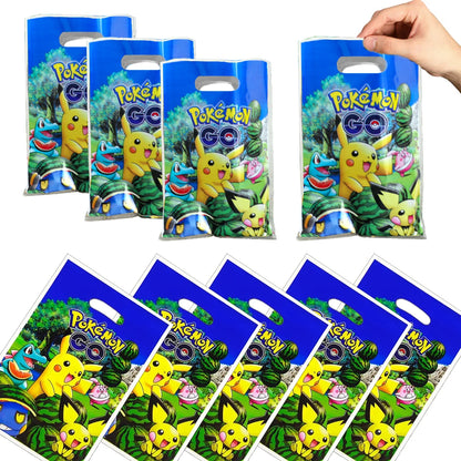 New pokemon birthday party pikachu decoration Balloon Disposable Tableware Tablecloth Straws Cup Plates Baby Shower Supplies Toy
