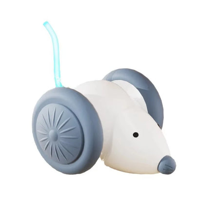 Interactive Cat Toys Colorful LED Electric Mouse Automatic Teaser Kitten Toy Intelligent Obstacle Avoidance Pet Toy USB Charging