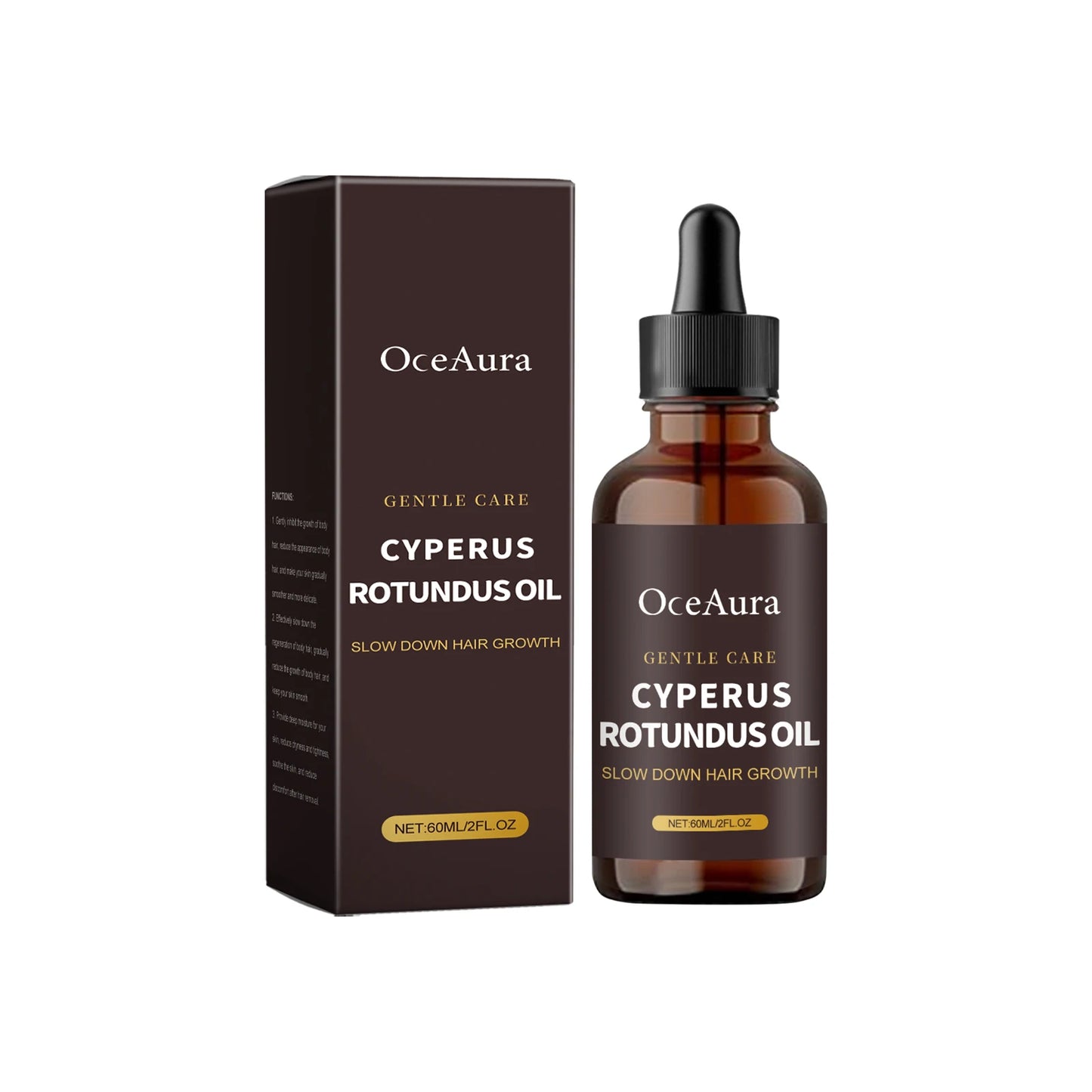 Inhibit Hair Growth Cyperus Rotundus Oil Painless Hair Removal Slow Down Armpit Legs Arms Hair Growth Nourish Smoothing Skin