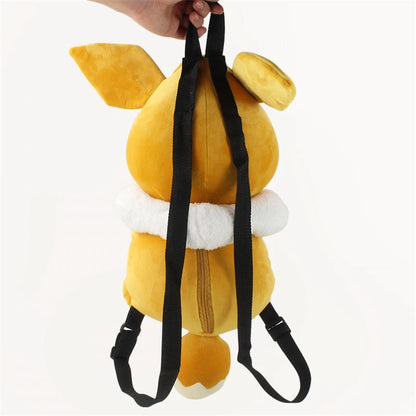 Cute Pokemon Backpack Kawaii Japanese Style Plush Bag Gengar Eevee Snorlax Backpack Schoolbag Cosplay Props Fashion Gifts