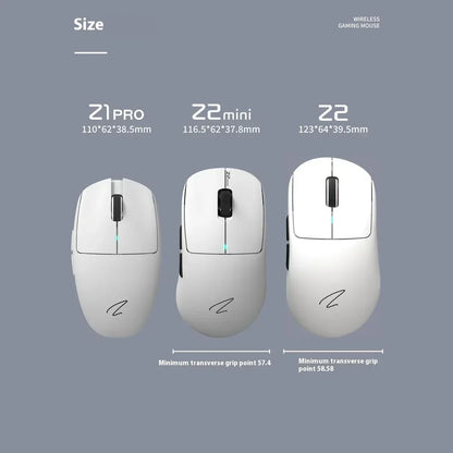 Zaopin Z2 Mini Wireless Mouse 3modes 8k Paw3950  Bluetooth Game Mouse Nordic 52840 Lightweight Customized Gaming Accessory Gifts