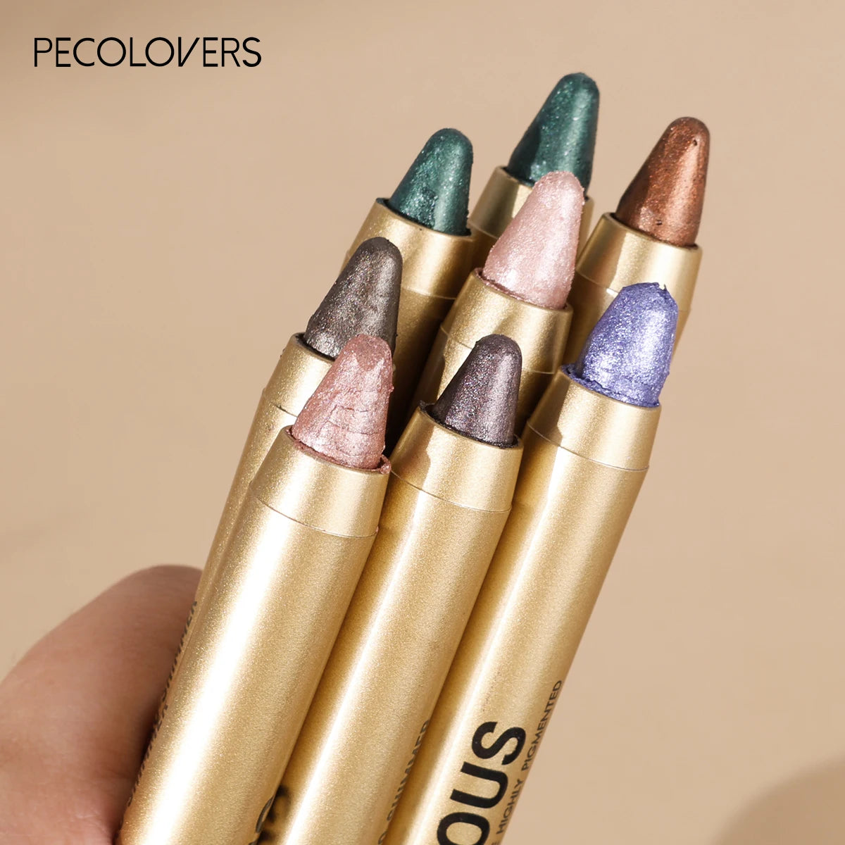 1PC Stunning Multi-color Eye Shadow Sticks - Long-lasting, Waterproof, Easy To Apply, Anti-smudge, Pearlescent Glitter Finish