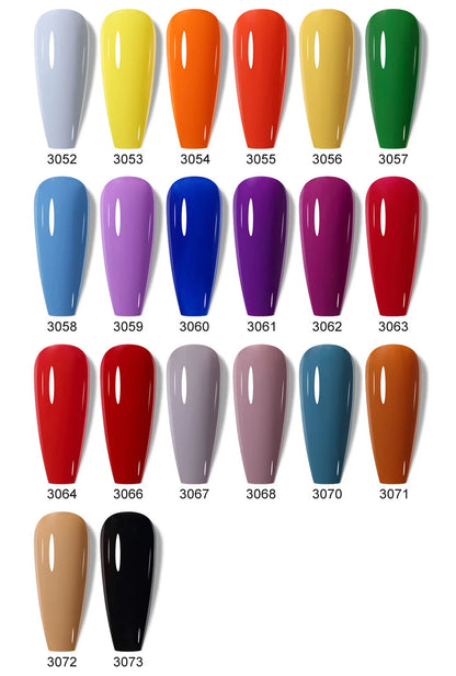 Clou Beaute 10/12/20/24pcs Gel Nail Polish Set Color 15ml White Glass Bottle Nail Art Kit Semi Permanent Gellack Nail Varnish