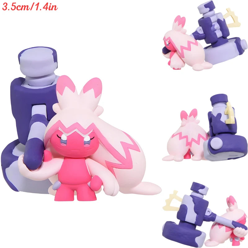 Original TAKARA TOMY Pokemon Figure Toys Mimikyu Maushold Lapras Charizard Umbreon Sylveon Vaporeon Model Dolls Birthday Gifts