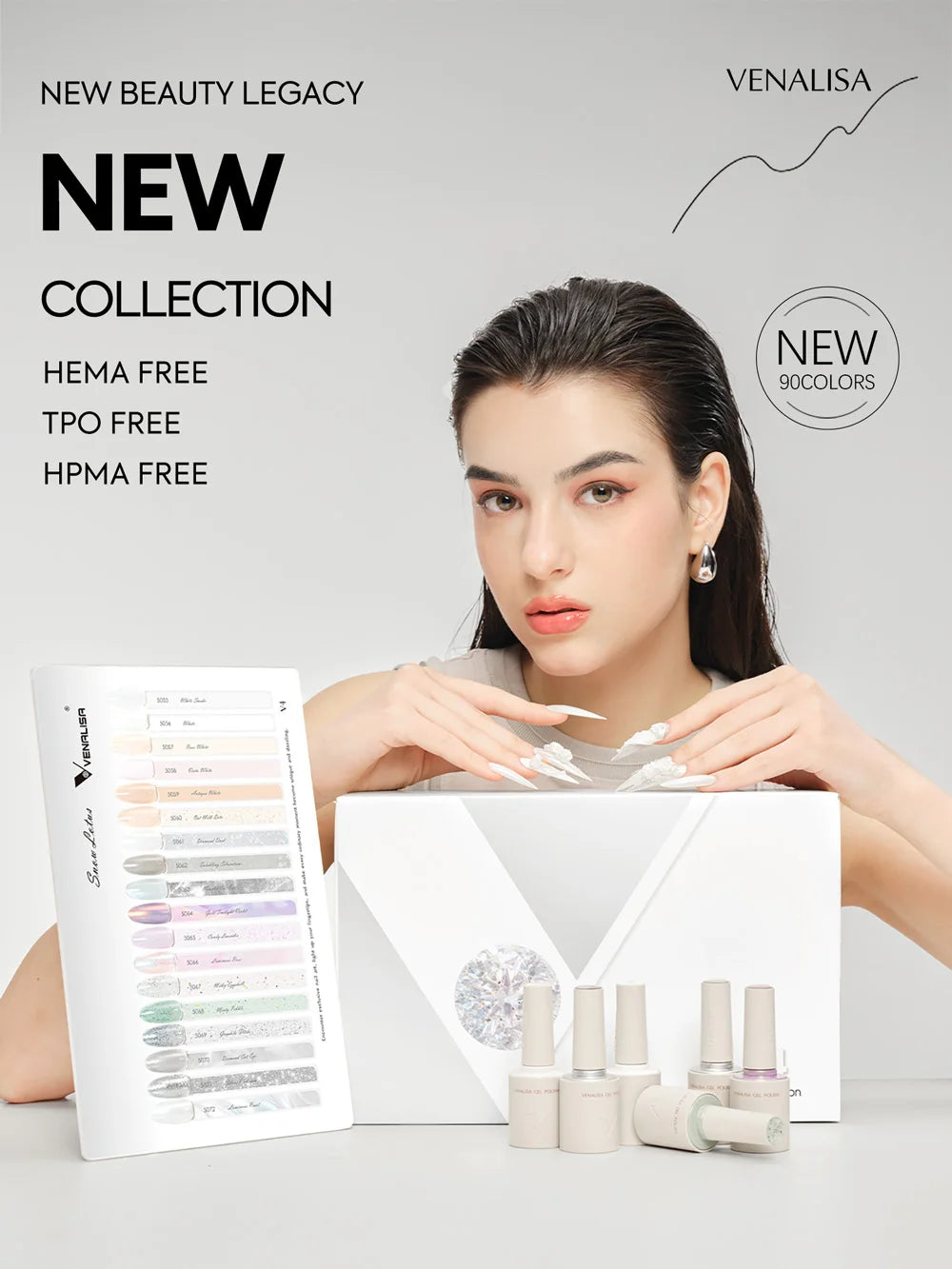 VENALISA Nail Gel Varnish TPO FREE Soak Off UV LED Organic Odorless Enamels Nail Art Colors 12ml 120Colors UV Gel Nail Polish