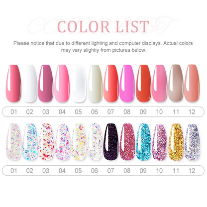 LIMEGIRL Set Poly Nail Gel for Extension Gel Set Manicure Acryl Gel Varnish Set 15ML Acrylic Liquid Nail Art Nail Kit UV Gel Kit