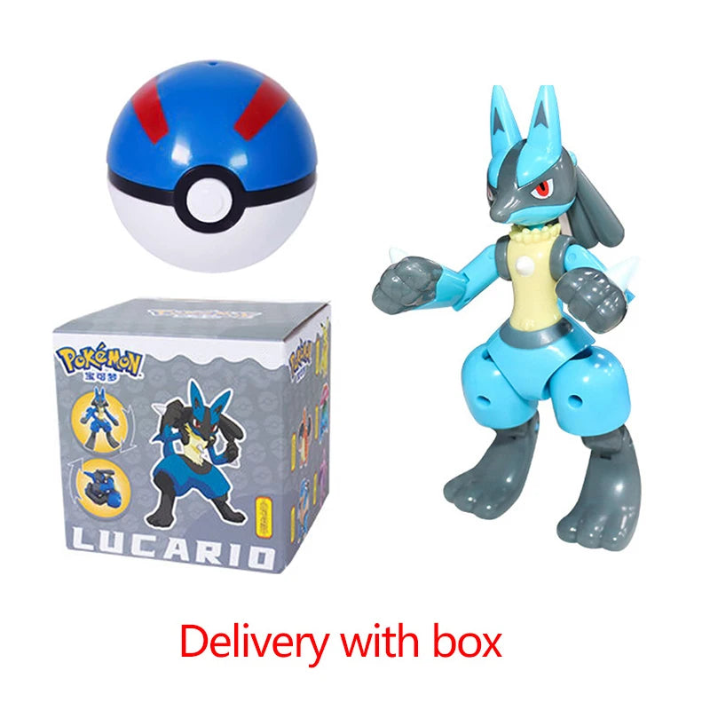 Pokemon Pokeball Figure Ball Pikachu Charizard Mewtwo Mew Eevee Gengar Lapras Blastoise Venusaur Gyarados Educational Toy Kids