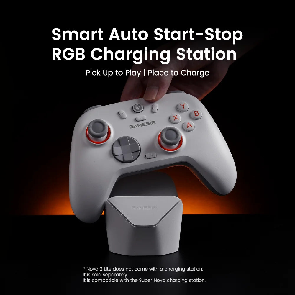 GameSir Nova Lite 2 Wireless Switch Controller Bluetooth Gamepad with Hall Effect for Nintendo Switch, iPhone, Android, PC