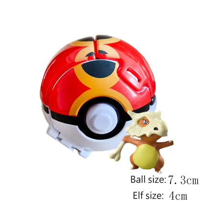 25 Styles Pokeball Figure Anime Figure Pokemon Elf Ball Toy Action Model Pikachu Mewtwo Charmander Kids Birthday Gifts Toys
