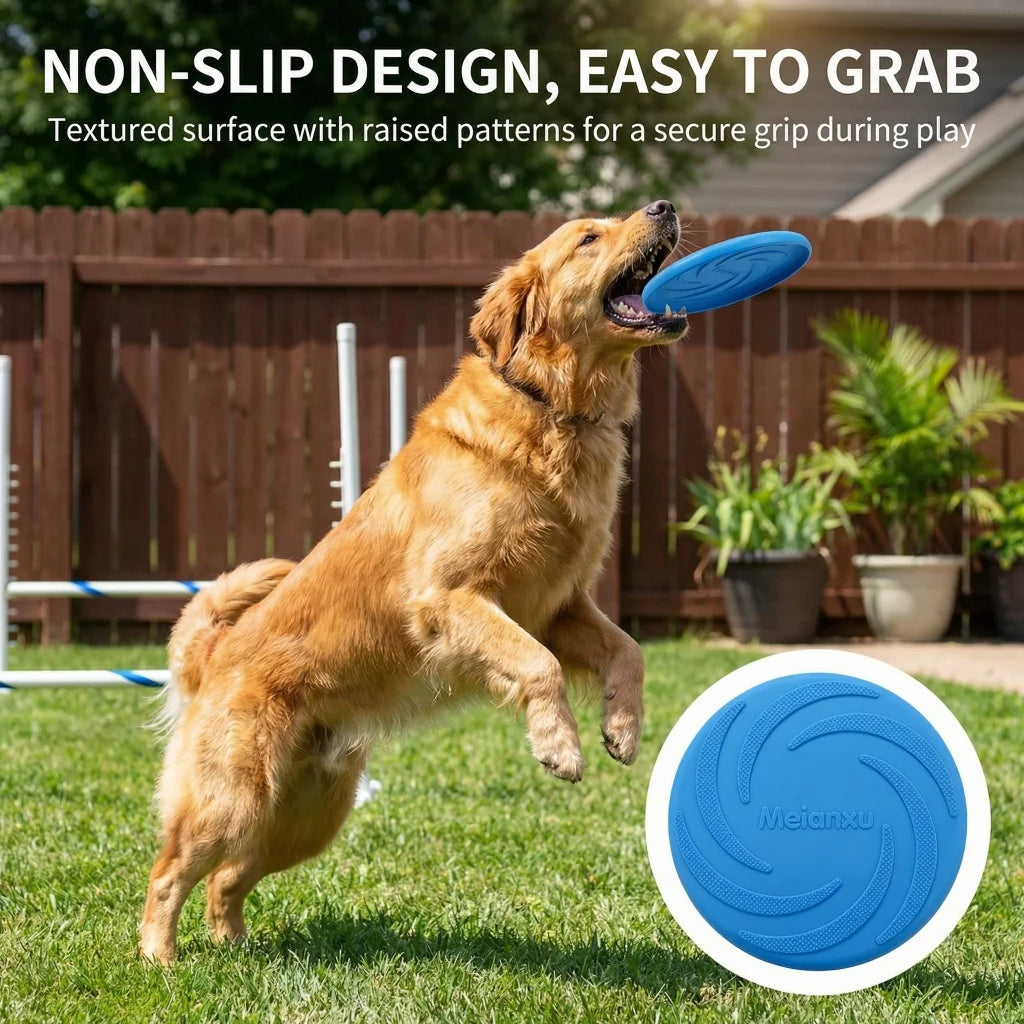 6PCS Interactive Dog Flying Disc Toys Bite-Resistant Waterproof Dog Toys Dog Stuff Dog Accessories for Outdoor Training Play