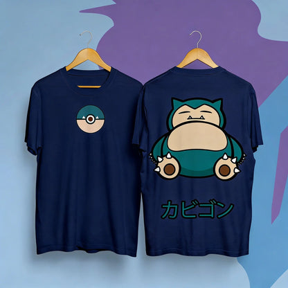 Unsiex Pokemon Snorlax T Shirt Men Women Cotton Short Sleeve Graphic Print Casual Tops Anime Tee 2026 Summer Cartoon Y2k Clothes