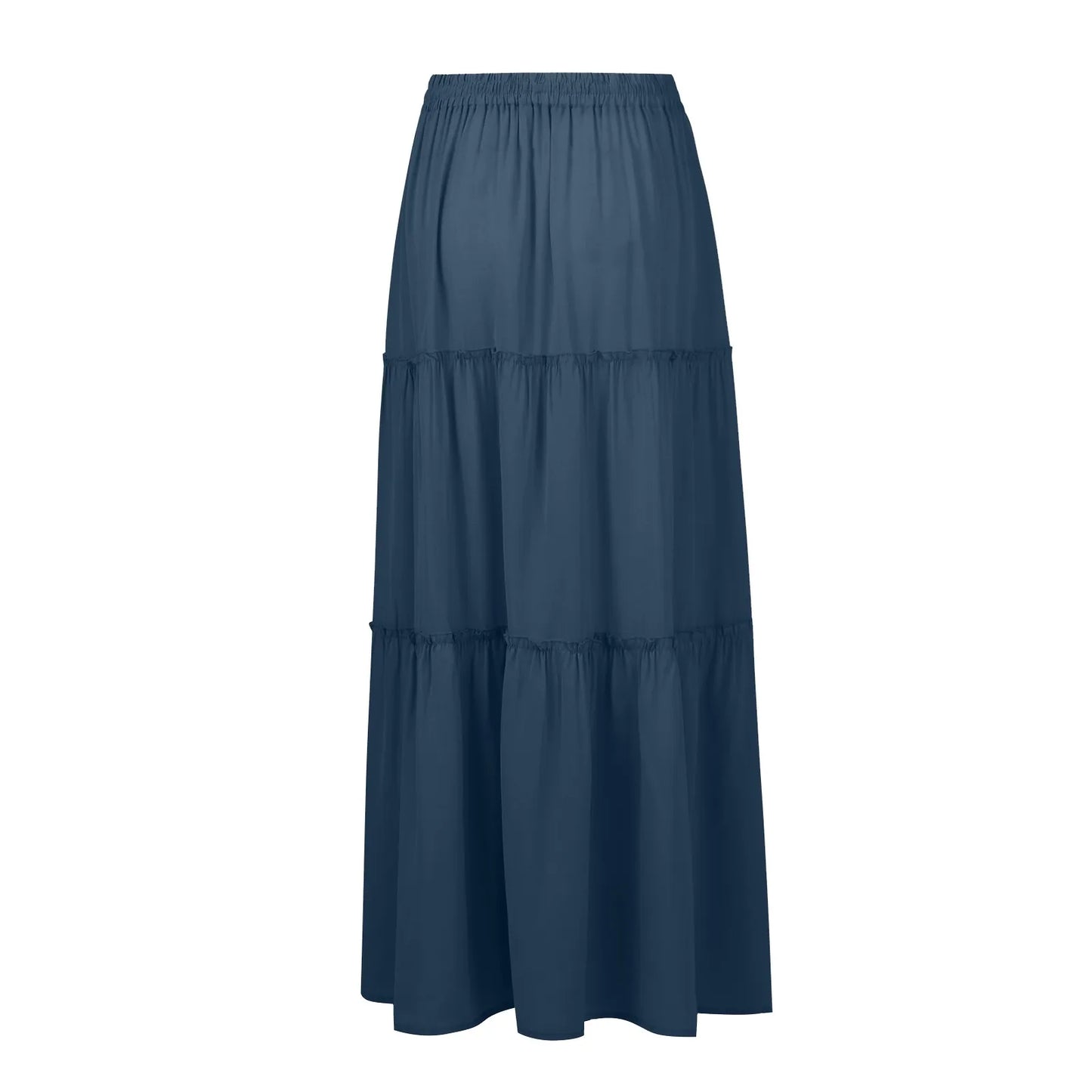 Women’s Boho Maxi Skirt: High-Waisted A-Line Tiered Long Skirt