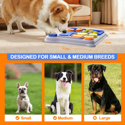 This new interactive dog puzzle toy doubles as a pet treat dispenser. Perfect for IQ training of small and medium-sized dogs