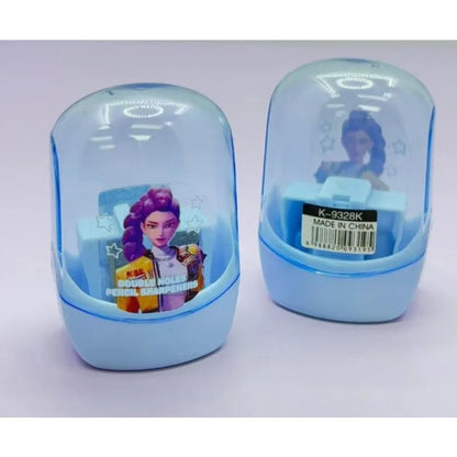 Cartoon Anime Girl Pencil Sharpener, Compact Lightweight Student Stationery School Supplies for Kids Gift