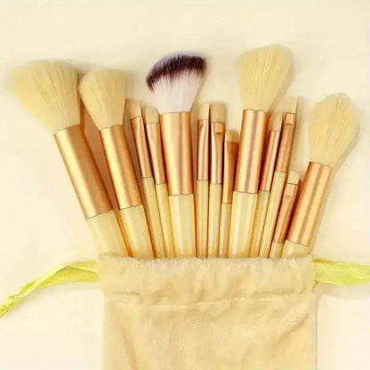 Premium 13-Piece Professional Makeup Brush Set: Soft Synthetic Bristles