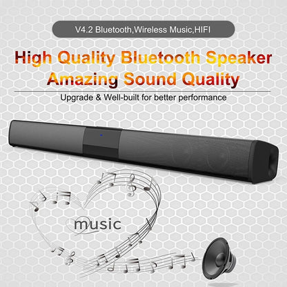 40W Bluetooth TV Soundbar with FM Radio & Surround Sound