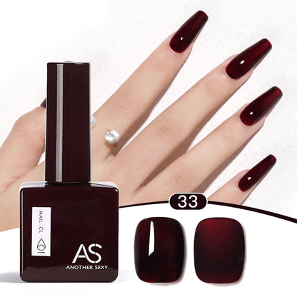 AS 1pc 15ml Bright Yellow Gel Nail Polish Starter Pure Soak Off No Wipe Nail Gel Polish Varnish Suitable For All Seasons