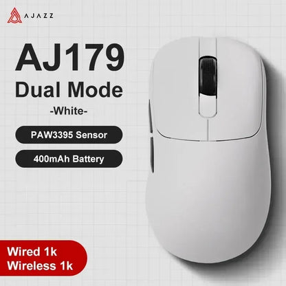 Ajazz AJ179 Apex AJ179PRO 8kHZ Wireless  Gaming Mouse PAW3950 Sensor 30000DPIR GB Charging Dock Macro Defines The Wired Mouse