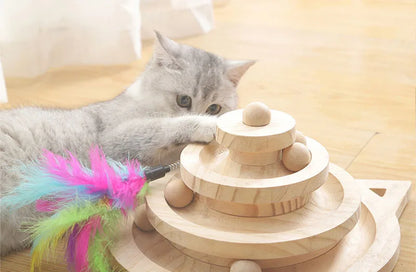 Wooden Cat Track Toy.