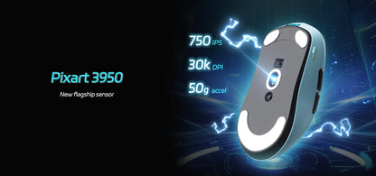SCYROX V6 Gaming Mouse, Pixart 3950, Optical Switches, Web Based Software, 8K Dongle Included