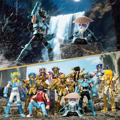 New Blokees Gold Saint Building Block Saint Seiya Assembling Toys Aiolos Sagittarius Items Assembly Action Figure Ornaments Gift