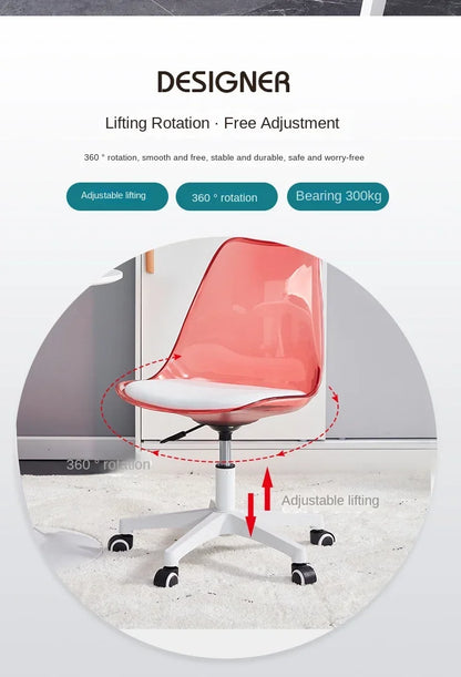 Transparent Swivel Office Chair