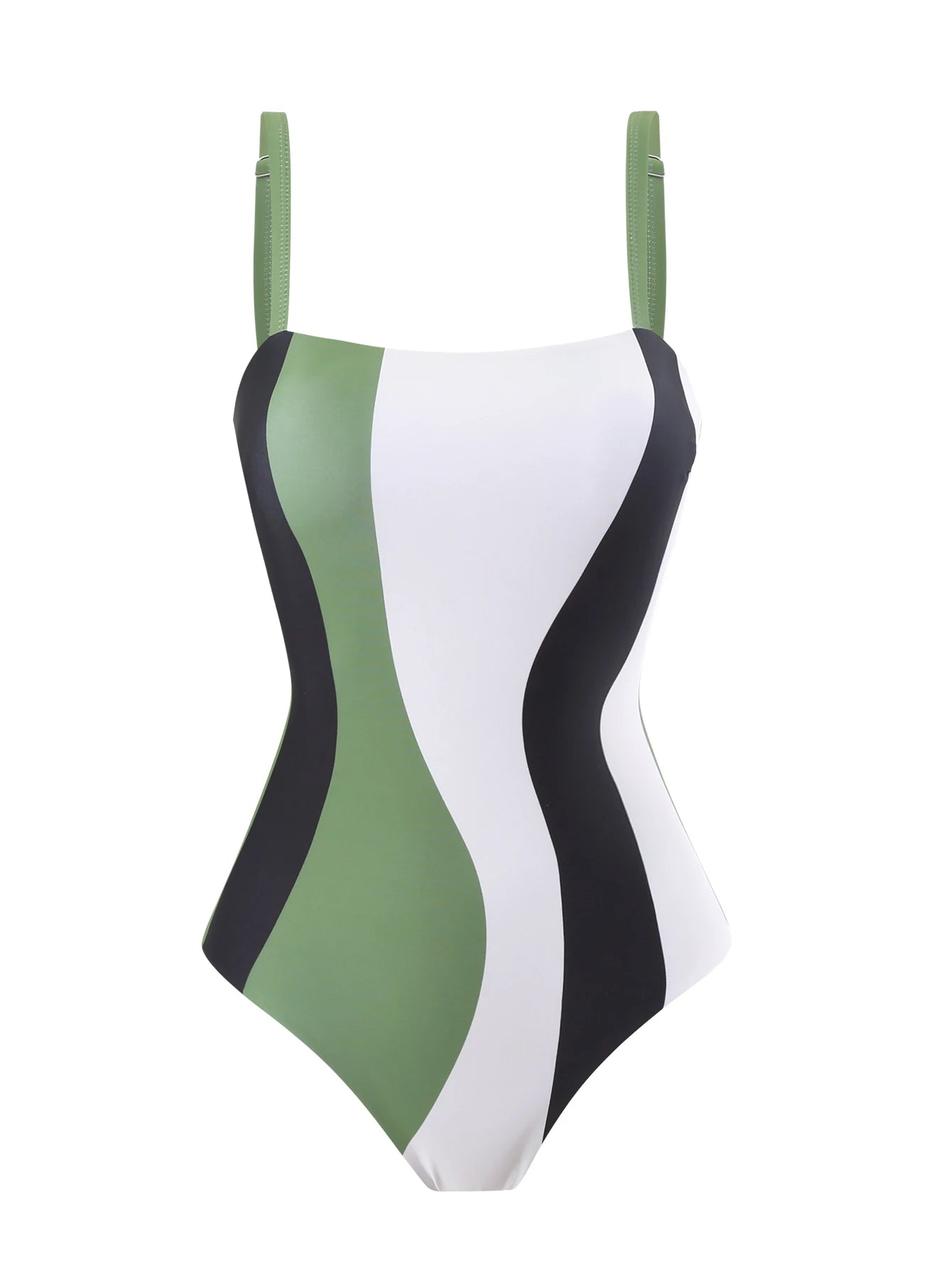 Summer New One-Piece Bikini Swimsuit, Women's Conservative Sunscreen One-Piece Gauze Skirt 2-Piece Set, Beach Vacation Hot Spring