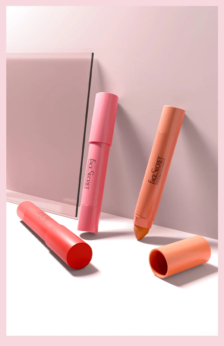 12-Color Matte Lip Pencil Set.