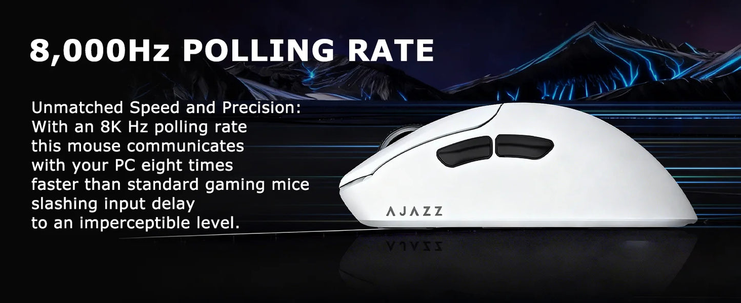Ajazz AJ179 Apex AJ179PRO 8kHZ Wireless  Gaming Mouse PAW3950 Sensor 30000DPIR GB Charging Dock Macro Defines The Wired Mouse