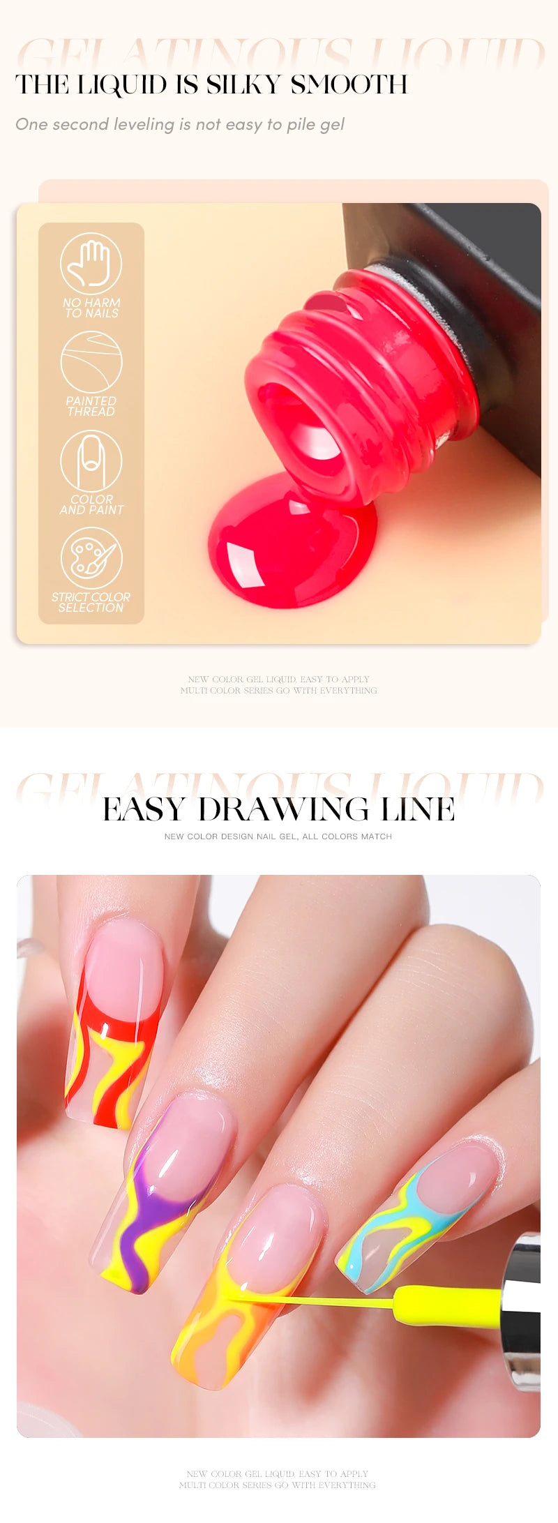 AS 24pcs Line Gel Nail Polish Set Colour Semi Permanent UV Gel For DIY Painting Drawing Manicure Varnish Nail Art Liner Gel Kit