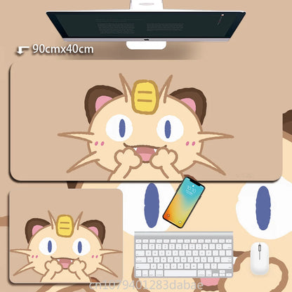 Leather Pokémon Pikachu Keyboard Pad Boy Girl Super Handsome Table Mat Cute Table Mat Computer Accessories PC Game Mouse Pad