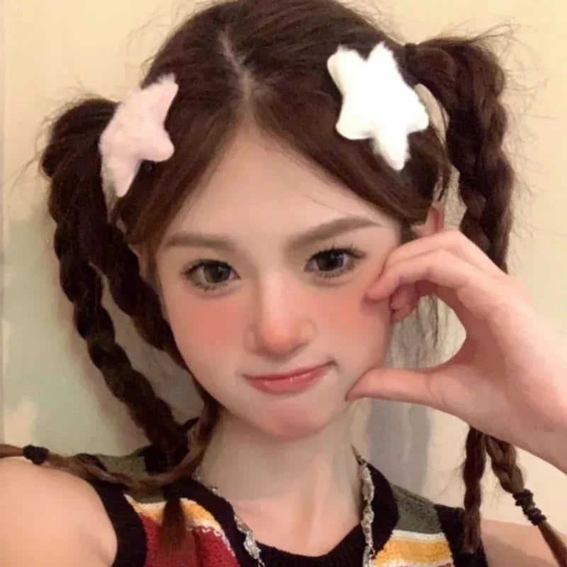 Plush Y2K Star Hair Clip.