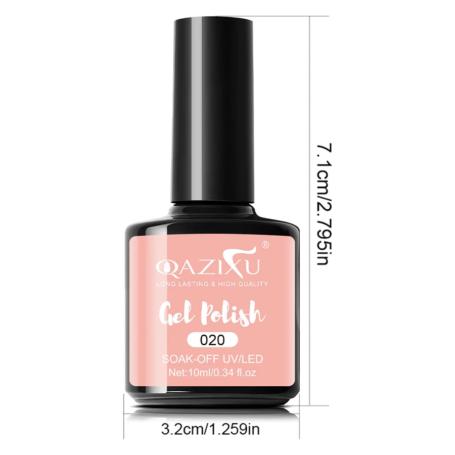 6Pcs Gel Nail Polish Set Milk Tea Popular Color UV Lamp Nail Gel for Nail Art Easy Apply & Soak Off DIY Home Manicure Salon Use