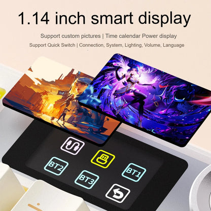 AULA F108 PRO/F108 Mechanical Keyboard Custom 100% Layout RGB Backlight Wireless Bluetooth Hifi Switch Gaming Keyboard