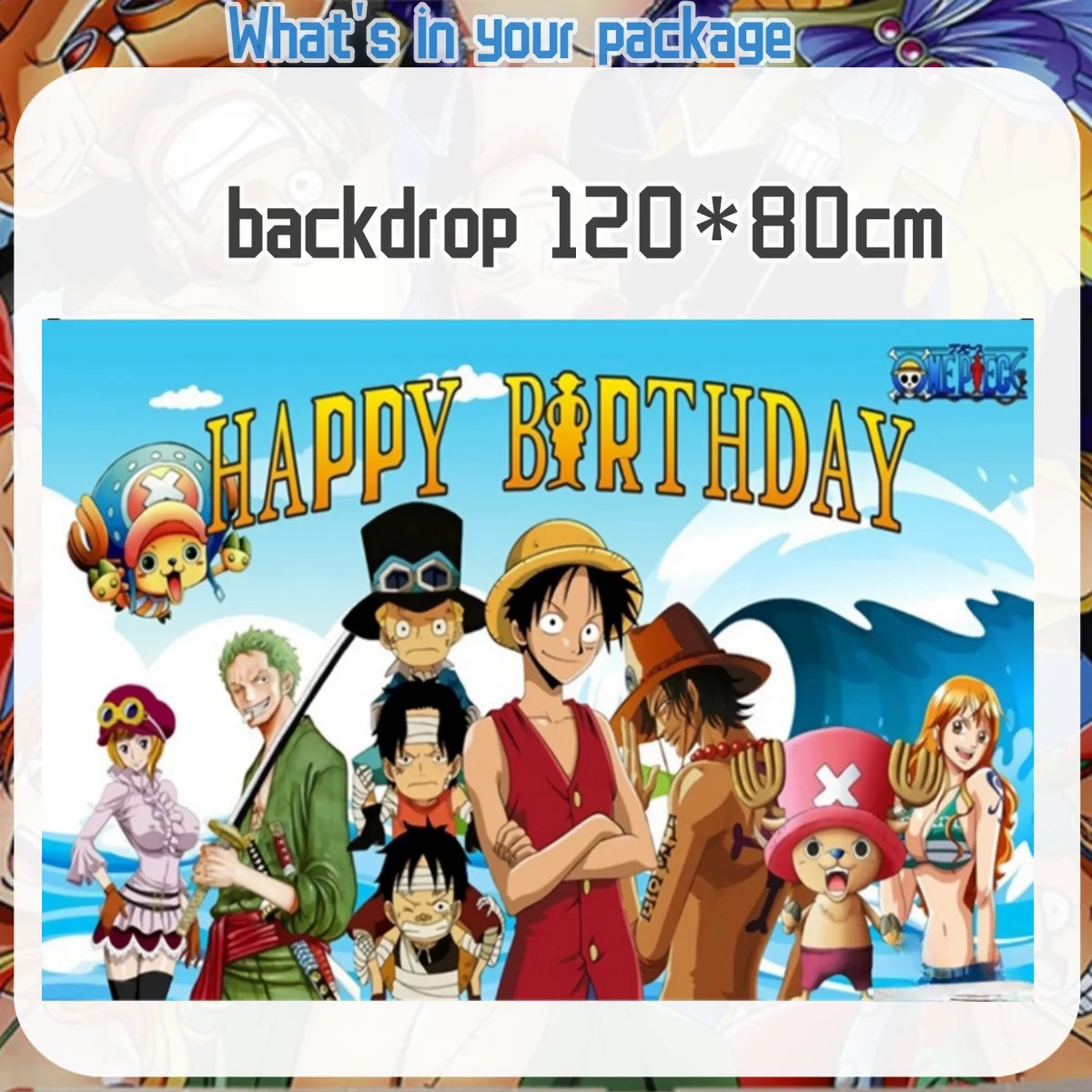 One Piece Sanji & Nami Birthday Party Tableware Set 🎉🏴‍☠️