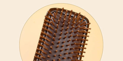 Natural Sandalwood Air Cushion Comb Scalp Massage Hair Brush Women Anti-static Hairdressing Comb for Hair Volume & Curly Hair