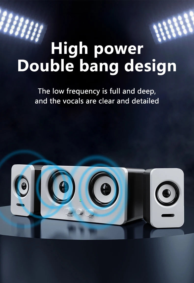 Computer Speakers with Subwoofer & 3D Surround Sound