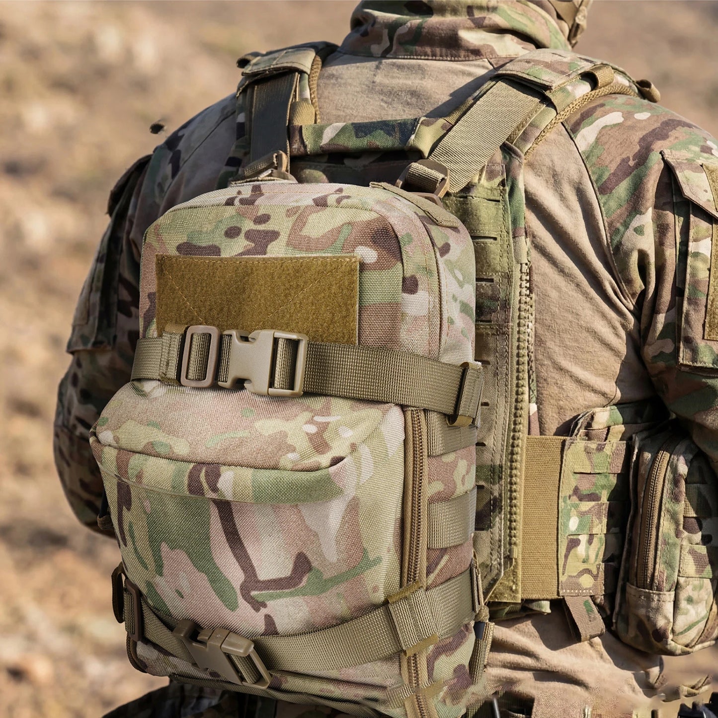 Tactical MOLLE Hydration Pack Water Reservoir Bag Outdoor Water Bladder Carrier Pack for Vest Backpack